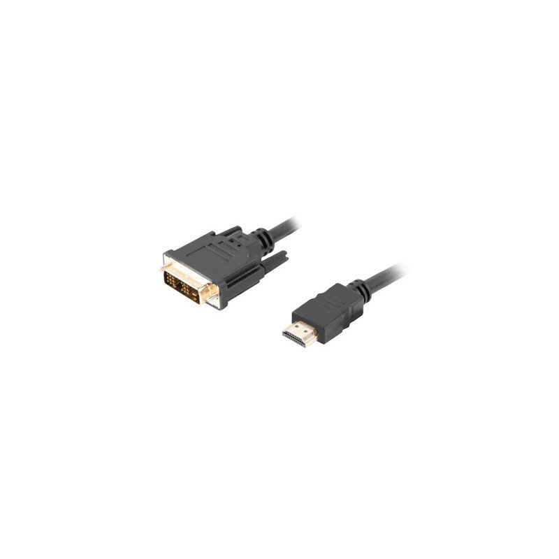 Cable hdmi lanberg macho - dvi - d 18+1 macho single link 3m negro