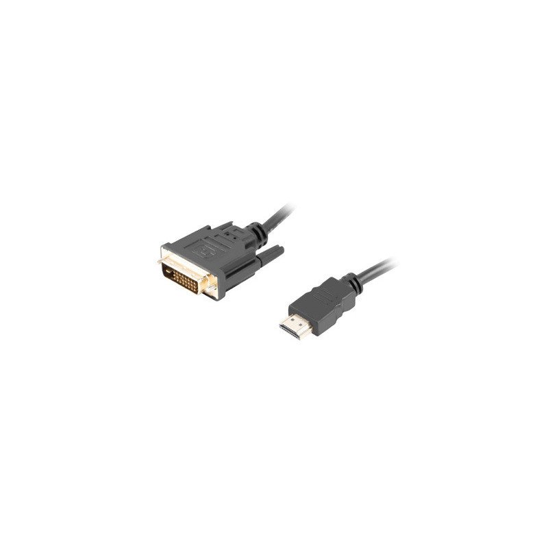 Cable hdmi lanberg macho - dvi - d 24+1 macho 4k dual link 3m negro