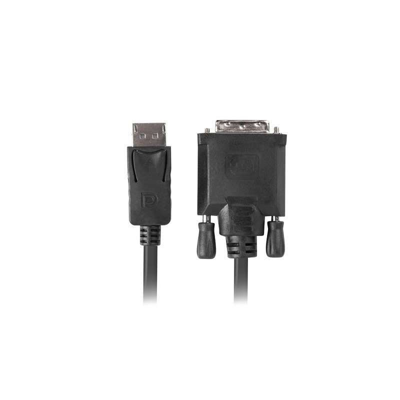 Cable displayport lanberg macho - dvi - d macho 24+1 1.8m negro