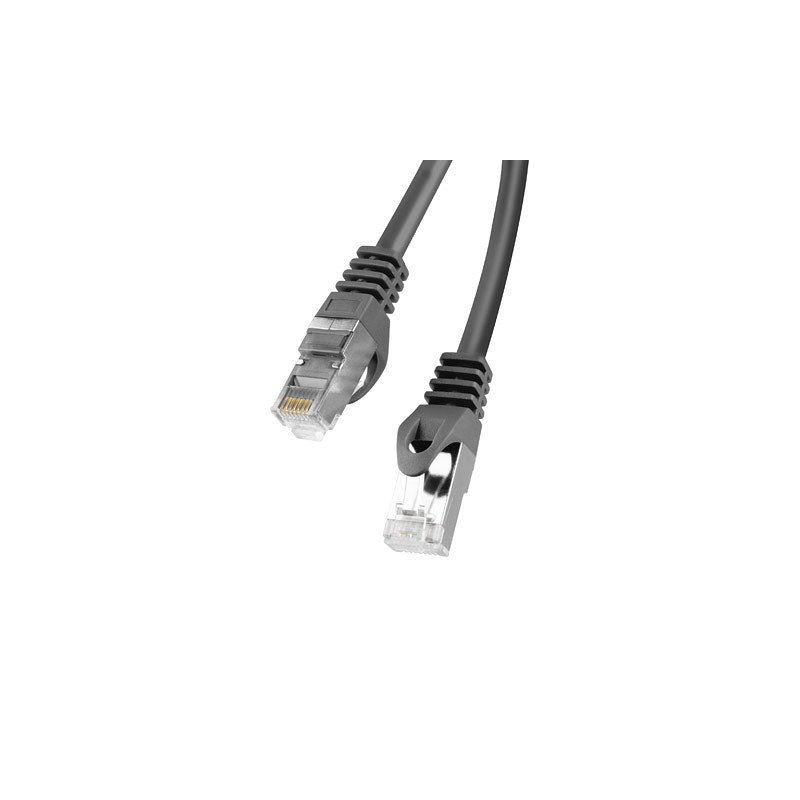 Cable red lanberg latiguillo cat.6 ftp 1m negro fluke passed
