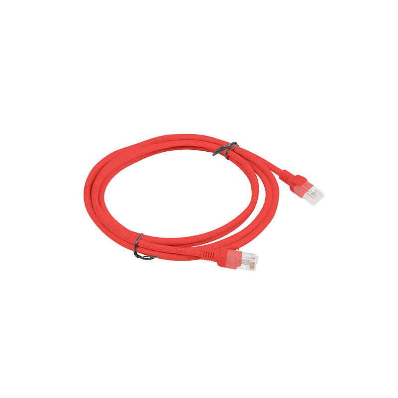 Cable red lanberg latiguillo cat.6 utp 2m rojo fluke passed