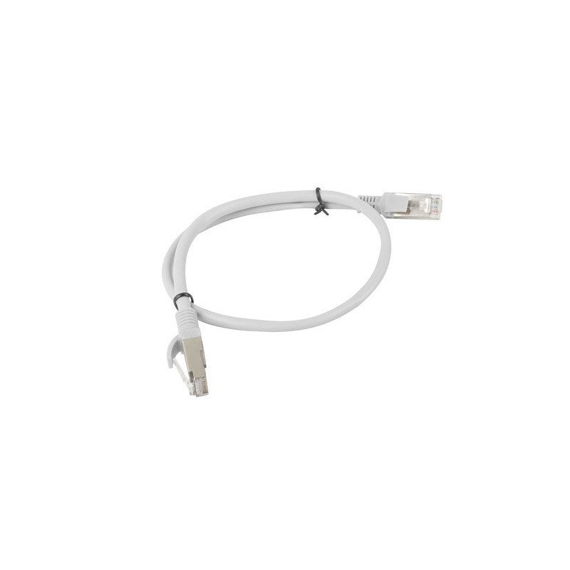Cable red lanberg latiguillo cat.6 utp 0.5m gris fluke passed