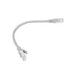 Cable red lanberg latiguillo cat.6 utp 0.25m gris fluke passed