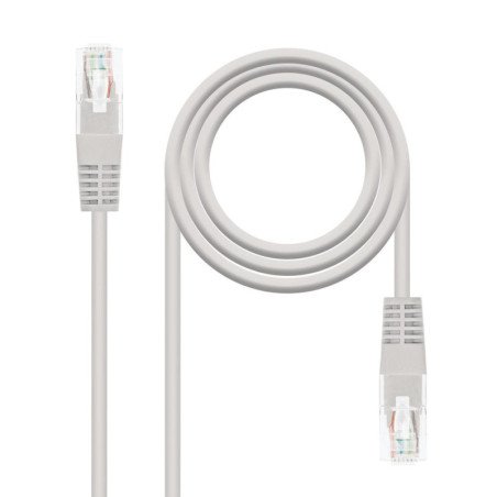 Cable red nanocable latiguillo rj45 utp cat6 3m gris