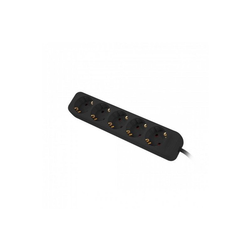 Regleta lanberg 5 tomas schuko negra 1.5m