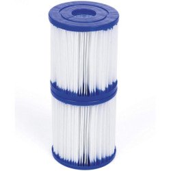 Bestway 58093 - filtro de agua tipo i para depuradora de cartucho 1.249 litros - hora blanco 8 x 8 x 18 cm