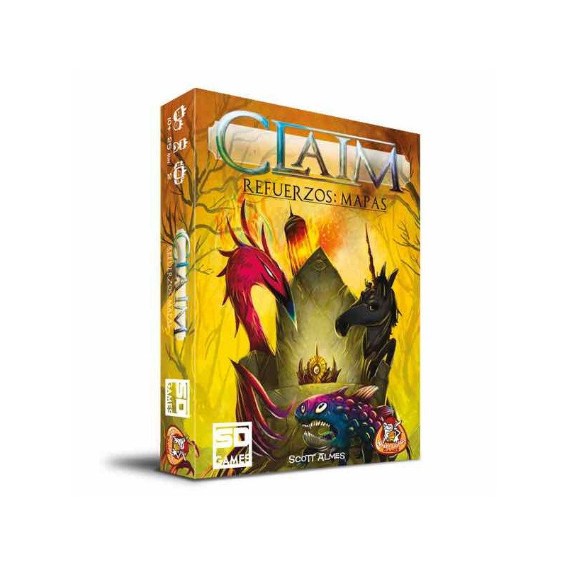 Juego de mesa claim refuerzos: mapas pegi 10