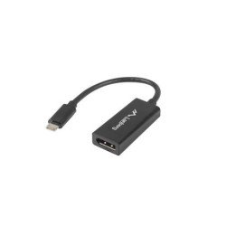 Adaptador usb lanberg usb tipo c m 3.1 a displayport h 15cm negro