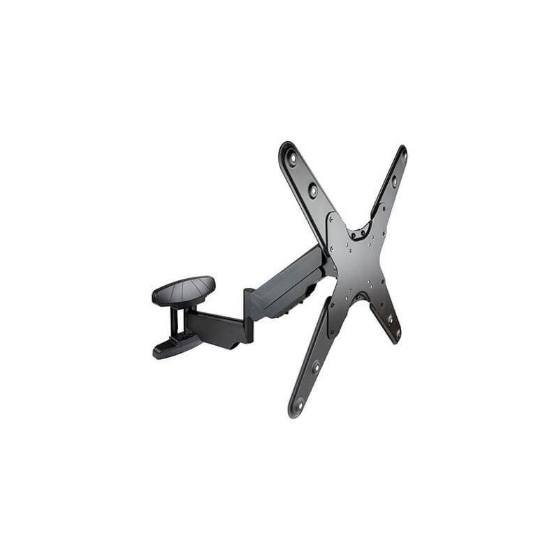 Soporte tv - monitor tooq 23 pulgadas - 55 pulgadas giratorio - inclinable negro vesa max 400x400 - inclinable 5o - 15o - girabl