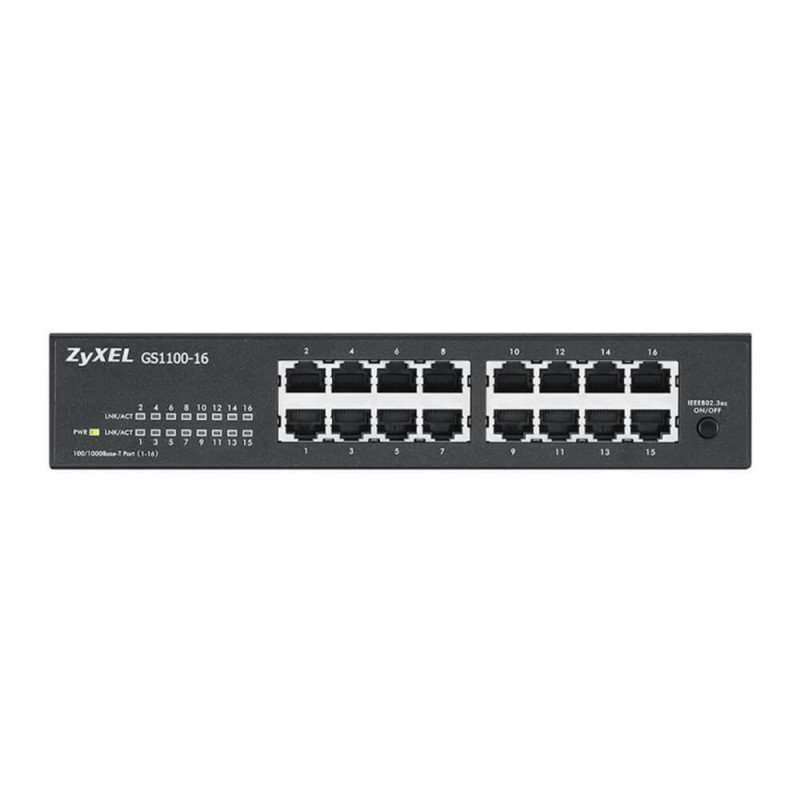 Switch 16 puertos zyxel gs1100 - 16 - eu0103f