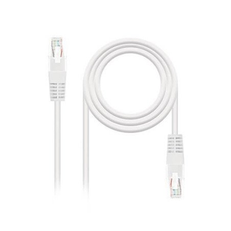 Cable red nanocable latiguillo rj45 utp cat6 1m blanco