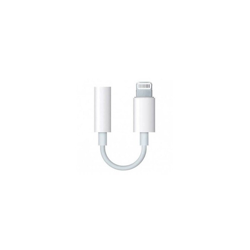 Adaptador apple lightning a jack 3.5mm macho - hembra