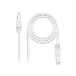 Cable red nanocable latiguillo rj45 utp cat6 2m blanco