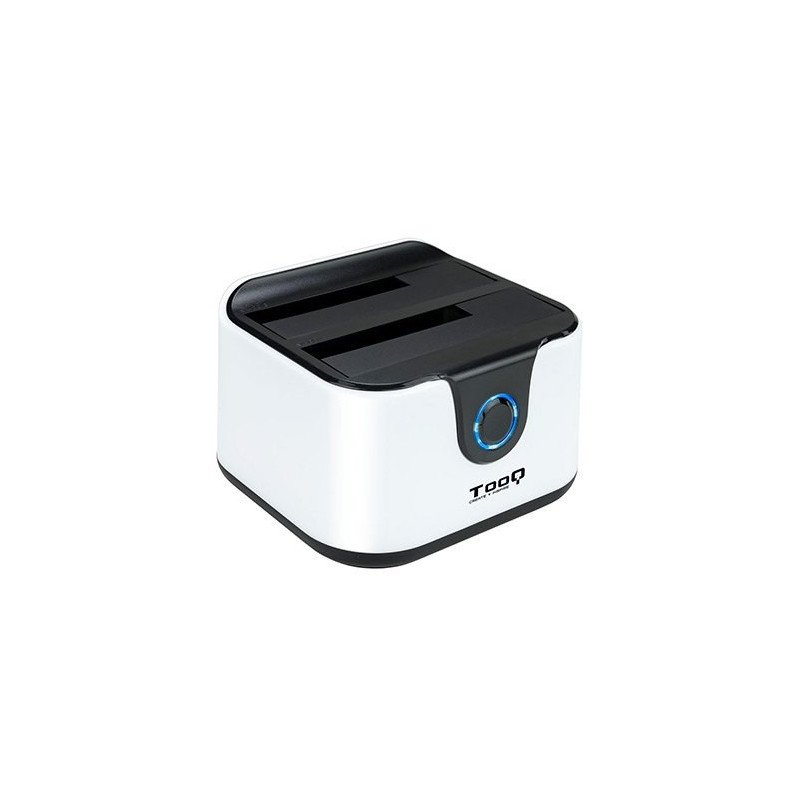 Docking station tooq hd 2.5 - 3.5 pulgadas sata a usb 3.0 doble bahia - usb 2.0 host - 4200rpm - 7200rpm