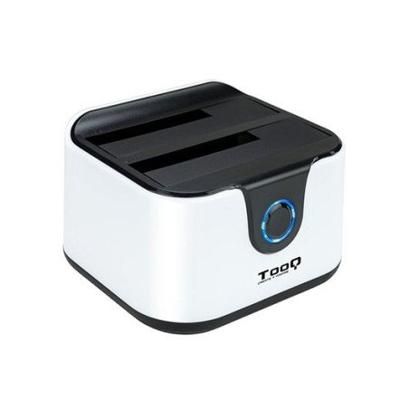 Docking station tooq hd 2.5 - 3.5 pulgadas sata a usb 3.0 doble bahia - usb 2.0 host - 4200rpm - 7200rpm