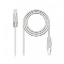 Cable red nanocable latiguillo rj45 utp cat6 10m gris