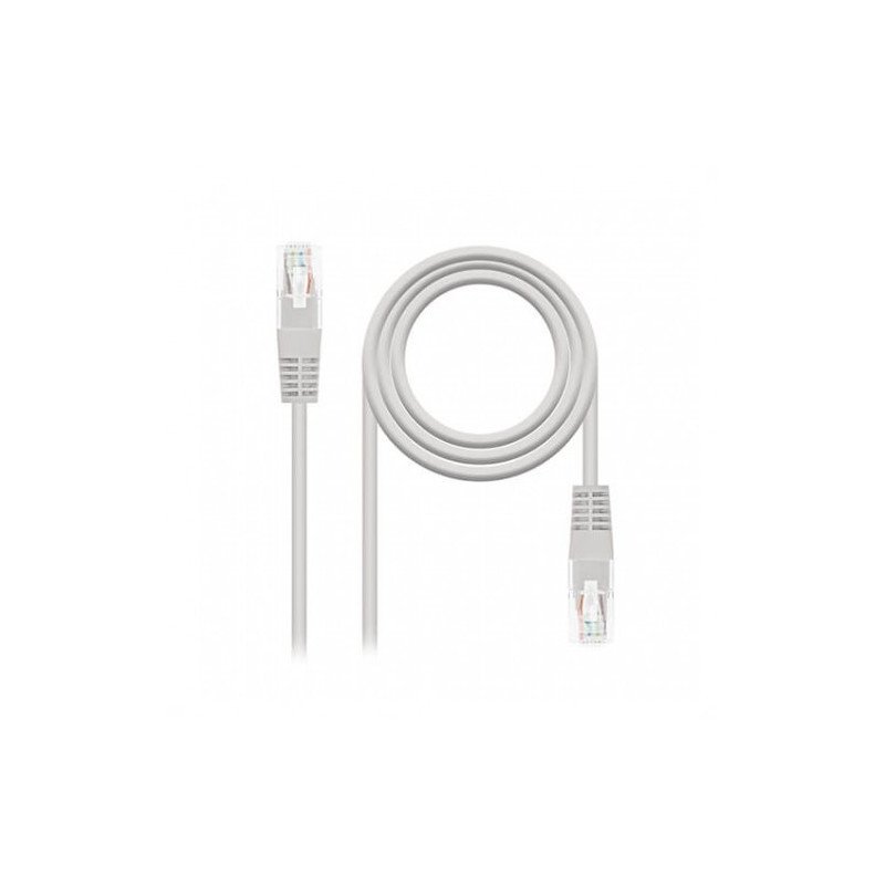 Cable red nanocable latiguillo rj45 utp cat6 10m gris