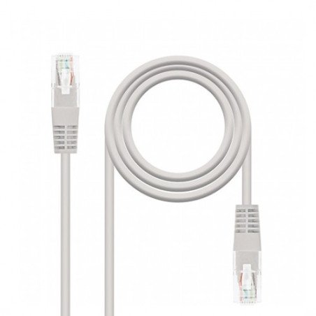 Cable red nanocable latiguillo rj45 utp cat6 5m gris