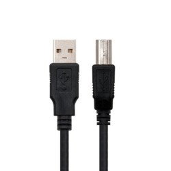 Cable usb tipo a 2.0 a usb tipo b 2.0 nanocable 3m negro macho - macho impresora