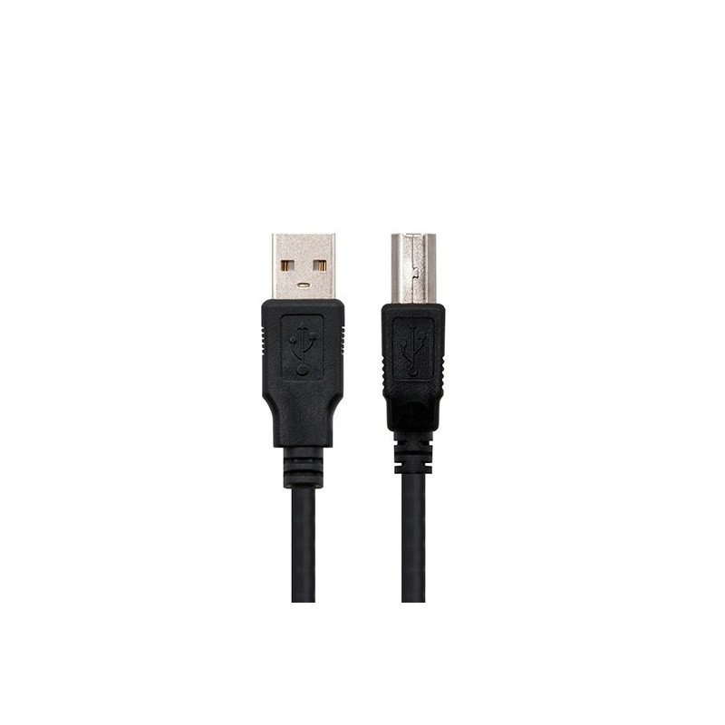 Cable usb tipo a 2.0 a usb tipo b 2.0 nanocable 3m negro macho - macho impresora
