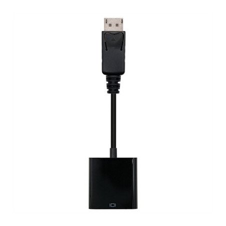 Adaptador displayport a svga nanocable macho - hembra 15cm negro