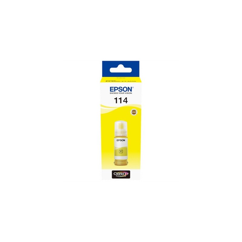 Botella tinta epson ecotank 114 amarillo 70ml