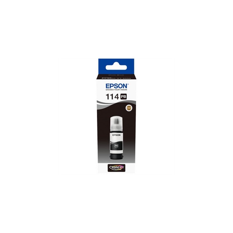 Botella tinta epson ecotank 114 negro foto 70ml