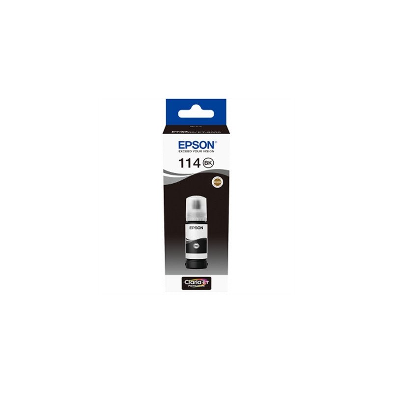 Botella tinta epson ecotank 114 negro 70ml