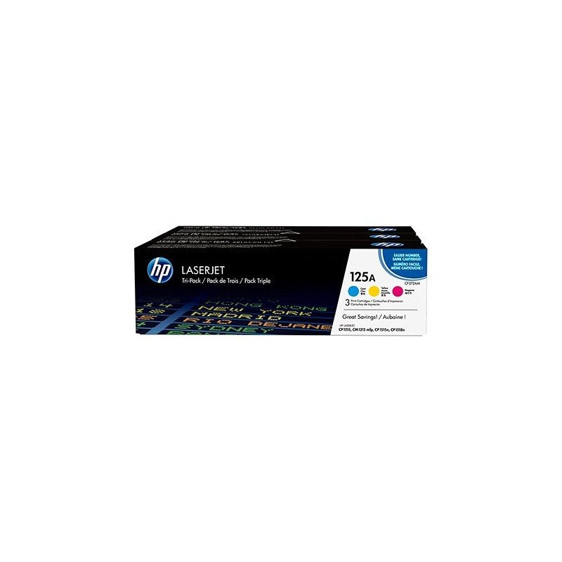 Multipack toner hp original laserjet 125 cf373am cmy