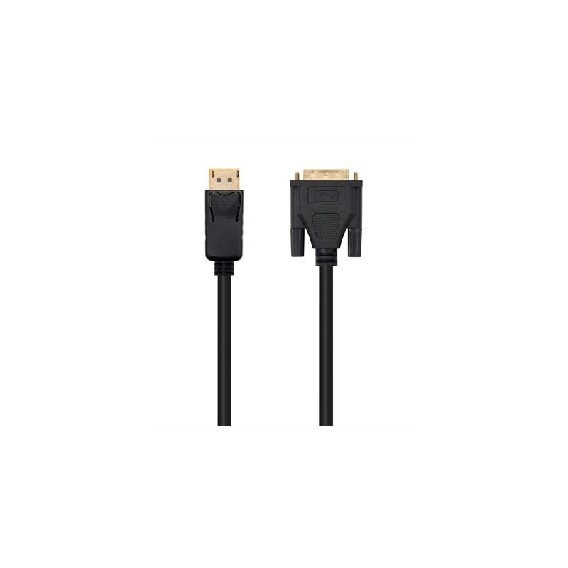Cable displayport a dvi nanocable 2m negro - macho - macho