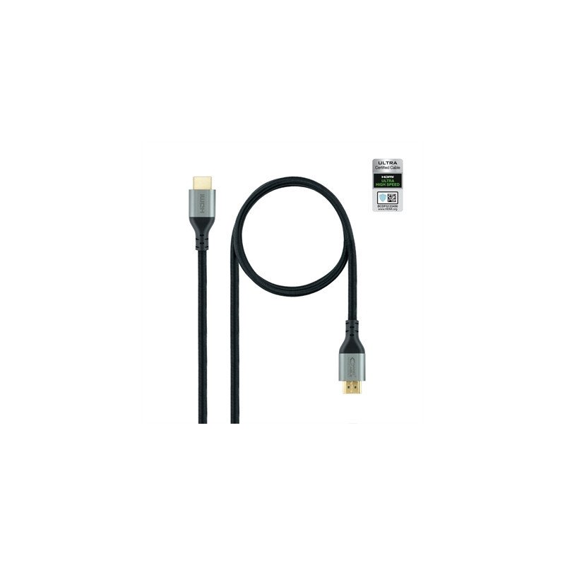Cable hdmi 2.1 nanocable 1m - macho - macho - negro