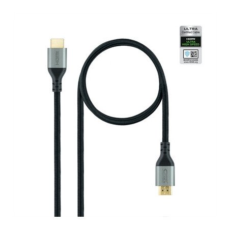 Cable hdmi 2.1 nanocable 1m - macho - macho - negro