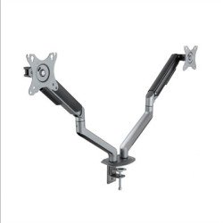 Soporte de mesa tv tooq 17 - 32 pulgadas 2 pantallas gris