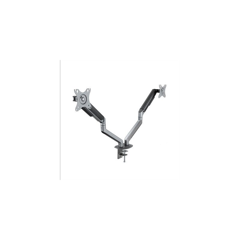 Soporte de mesa tv tooq 17 - 32 pulgadas 2 pantallas gris
