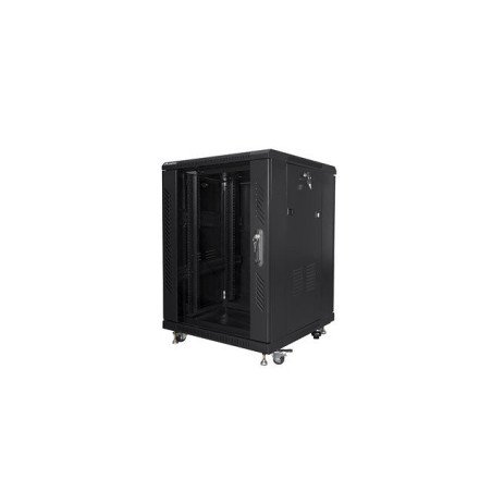 Armario rack lanberg 15u 600 x 600 auto ensamblado 19 pulgadas carga maxima 800kg negro