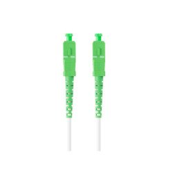 Latiguillo fibra optica sc - apc lanberg 15m mono simplex g657a2 lszh blanco