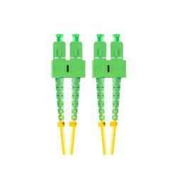 Latiguillo fibra optica sc - apc lanberg 2m mono duplex g657a1 lszh amarillo