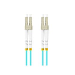 Latiguillo fibra optica lc - upc lanberg 3m multi duplex om3 50 - 125 lszh azul