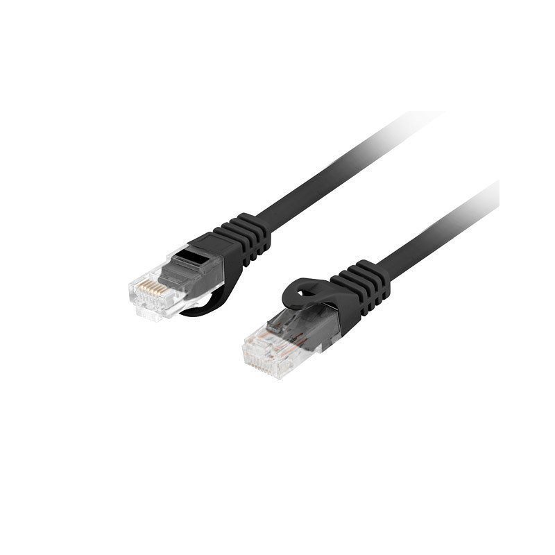 Cable red lanberg latiguillo cat.6 utp lszh cu 1.5m negro fluke passed