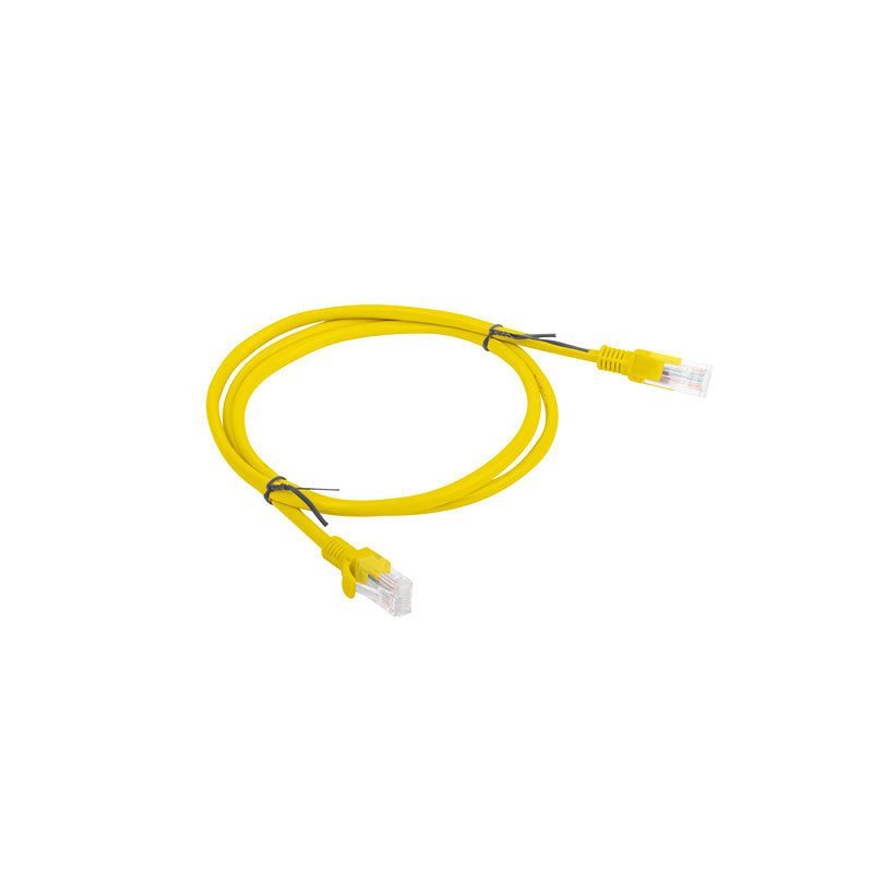 Cable red lanberg latiguillo cat.6 utp 1m amarillo fluke passed