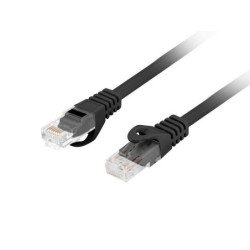 Cable red lanberg latiguillo cat.6 utp lszh cu 2m negro fluke passed