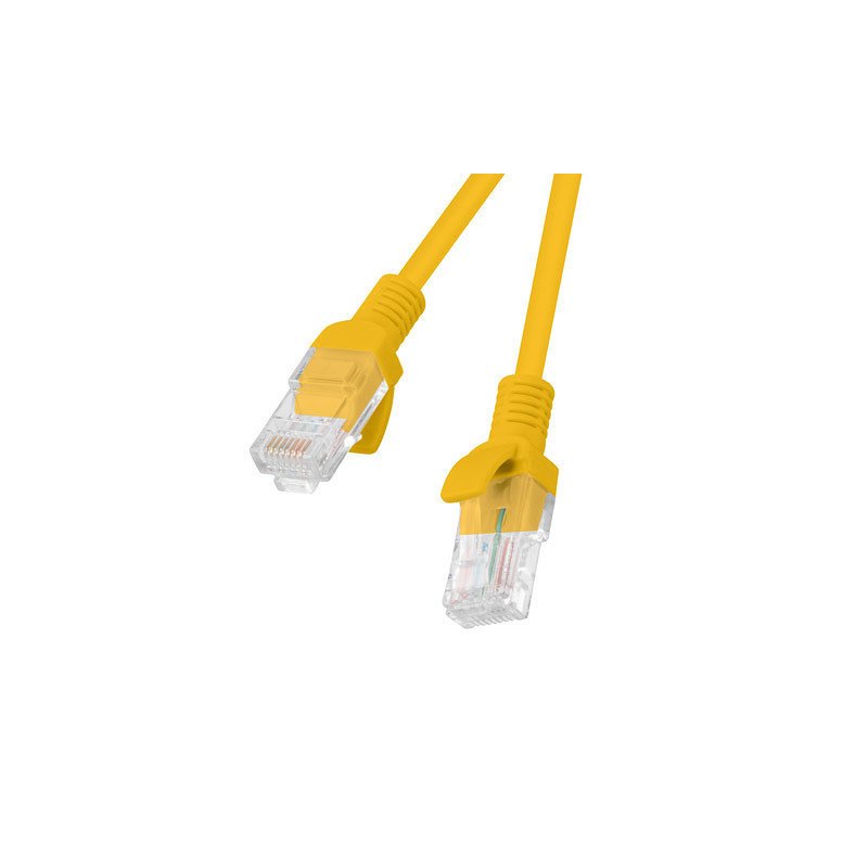 Cable red lanberg latiguillo cat.6 utp cu 0.5m naranja fluke passed