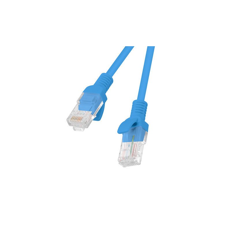 Cable red lanberg latiguillo cat.6 utp lszh cu 20m azul fluke passed