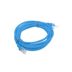 Cable red lanberg latiguillo cat.6 utp lszh cu 3m azul fluke passed