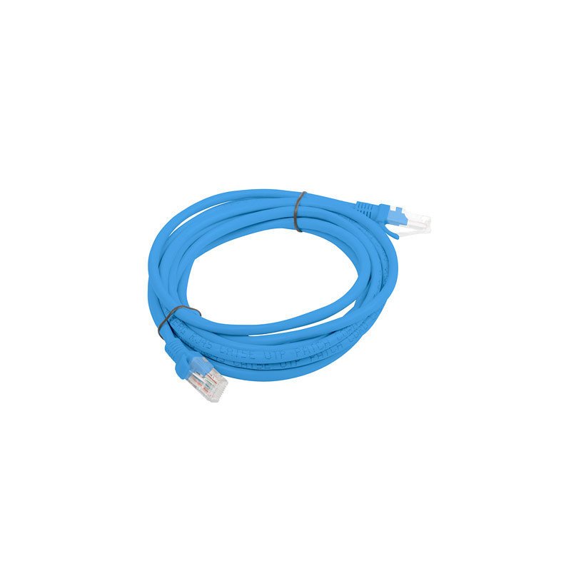 Cable red lanberg latiguillo cat.6 utp lszh cu 3m azul fluke passed