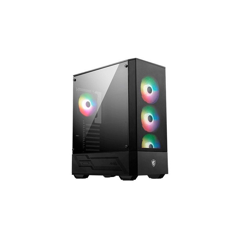 Caja ordenador gaming msi mag forge 112r atx 4 x 120mm 2 x usb 3.2 argb