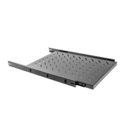 Bandeja lanberg deslizante 1u 465x750mm hasta 60kg rack 19 pulgadas negro