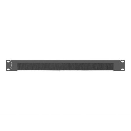 Panel pasacables con cepillo lanberg 1u negro
