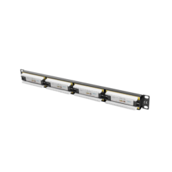 Patch panel lanberg cat.6 utp 24 puertos 1u cat.6 utp 19 pulgadas rack negro