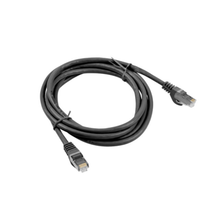 Cable red lanberg latiguillo cat.6 ftp 0.5m negro fluke passed